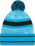 New Era Unisex-Adult NFL Official Sport Knit Classic Cuffed Knit Pom Beanie Hat (Carolina Panthers)