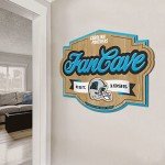 YouTheFan NFL Carolina Panthers Fan Cave Sign