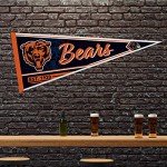 Rico Industries NFL Football Chicago Bears Classic 12" x 30" Felt Wall Décor Pennant - Great for Home/Bed Room/Man Cave Décor