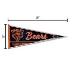 Rico Industries NFL Football Chicago Bears Classic 12" x 30" Felt Wall Décor Pennant - Great for Home/Bed Room/Man Cave Décor
