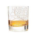 Greenline Goods Whiskey Glasses - 10 Oz Tumbler for Austin Lovers (Single Glass) - Etched with Austin Map - Old Fashioned Rocks Glass