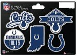Rico Industries NFL Indianapolis Colts 5-Piece Die-Cut Decal Sheet
