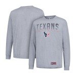 Ultra Game NFL Official Adults Super Soft Game Day Long Sleeve T-Shirt - Unisex, Houston Texans, Heather Gray, Small