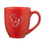 Rico Industries NFL Football Houston Texans Alternate 16 oz Team Color Laser Engraved Speckled Ceramic Coffee Mug