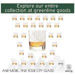 Greenline Goods Whiskey Glasses - 10 Oz Tumbler for Austin Lovers (Single Glass) - Etched with Austin Map - Old Fashioned Rocks Glass