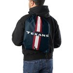 FOCO Houston Texans NFL Team Stripe Wordmark Drawstring Backpack