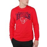Junk Food Clothing x NFL - Houston Texans - Bold Logo - Unisex Adult Long Sleeve T-Shirt for Men and Women - Size Large
