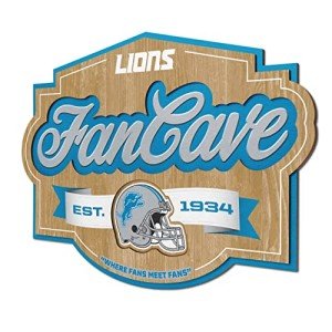 YouTheFan NFL Detroit Lions Fan Cave Sign