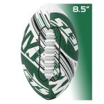 Franklin Sports NFL New York Jets Football - Youth Mini Football - 8.5" Junior Size Ball - SPACELACE Easy Grip Texture- Perfect for Kids