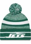 New Era Unisex-Adult NFL Official Sport Knit Classic Cuffed Knit Pom Beanie Hat (New York Jets Green)