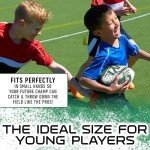 Franklin Sports NFL New York Jets Football - Youth Mini Football - 8.5" Junior Size Ball - SPACELACE Easy Grip Texture- Perfect for Kids