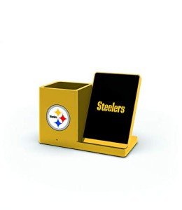 SOAR NFL Wireless Charger and Desktop Organizer, Pittsburgh Steelers