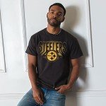 Junk Food Clothing x NFL - Pittsburgh Steelers - Team Spotlight - Unisex Adult Short Sleeve Fan T-Shirt for Men and Women - Size X-Large