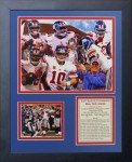Legends Never Die "2011 New York Giants Super Bowl Champions" Framed Photo Collage, 11 x 14-Inch, Black