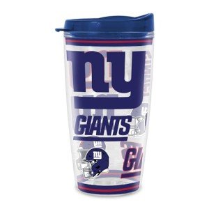 Rico Industries NFL Football New York Giants Double Wall 16oz Tritan Tumbler