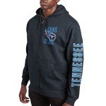 Junk Food Clothing x NFL - Tennessee Titans - MVP Zip Hoodie - Unisex Adult Full Zip Hooded Sweatshirt for Men and Women - Size XX-Large