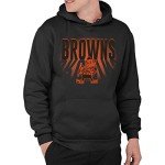 Junk Food Clothing x NFL - Cleveland Browns - Team Spotlight - Unisex Adult Pullover Fleece Hoodie for Men and Women - Size Large , Black