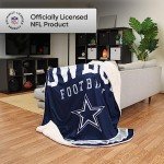 FOCO Dallas Cowboys NFL Team Property Of Sherpa Fleece Blanket