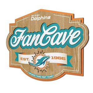 YouTheFan NFL Miami Dolphins Fan Cave Sign