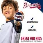 Franklin Sports Atlanta Braves MLB Team Baseball - MLB Team Logo Soft Baseballs - Toy Baseball for Kids - Great Decoration for Desks and Office