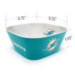 YouTheFan NFL Miami Dolphins Large Party Bowl