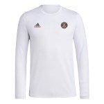 adidas Men's FC Long Sleeve Pre-Game T-Shirt, White/Atlanta United, Medium