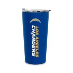 Rico Industries NFL Football Los Angeles Chargers 18oz Soft Touch, Easy Grip Tumbler