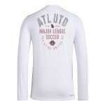 adidas Men's FC Long Sleeve Pre-Game T-Shirt, White/Atlanta United, Medium