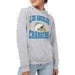 Junk Food Clothing x NFL - Los Angeles Chargers - Team Helmet - Unisex Adult Pullover Fleece Hoodie for Men and Women - Size Large , Grey