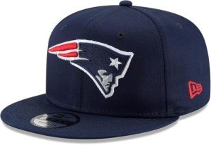 New Era NFL 9FIFTY Team Color Adjustable Snapback Hat Cap - One Size (US, Alpha, One Size, New England Patriots - Navy)