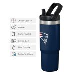 FOCO New England Patriots NFL 30 oz Straw Tumbler