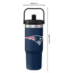 FOCO New England Patriots NFL 30 oz Straw Tumbler
