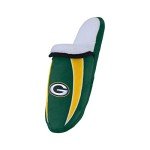 FOCO Green Bay Packers NFL Mens Sherpa Slide Slippers - L