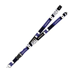 Rico Industries NFL Football Baltimore Ravens 19" x 1" Premium Unisex-Adult Safety Breakaway Lanyard - Flash