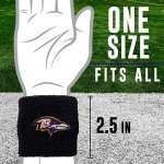 Franklin Sports NFL Embroidered Wristbands, Team Specific, OSFM