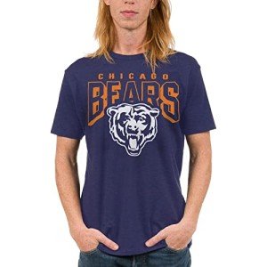 Junk Food Clothing x NFL - Chicago Bears - Bold Logo - Unisex Adult Short Sleeve Fan T-Shirt for Men and Women - Size X-Large