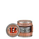 FOCO Cincinnati Bengals NFL 5 Pack Barrel Coaster Set