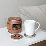FOCO Cincinnati Bengals NFL 5 Pack Barrel Coaster Set