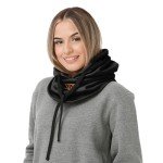 FOCO Washington Commanders NFL Black Drawstring Hooded Gaiter