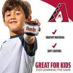Franklin Sports Arizona Diamondbacks MLB Team Baseball - MLB Team Logo Soft Baseballs - Toy Baseball for Kids - Great Decoration for Desks and Office
