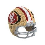 FOCO San Francisco 49ers NFL 3D BRXLZ Puzzle Replica Helmet Set, one size
