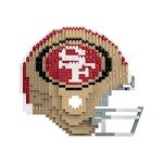 FOCO San Francisco 49ers NFL 3D BRXLZ Puzzle Replica Helmet Set, one size
