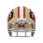 FOCO San Francisco 49ers NFL 3D BRXLZ Puzzle Replica Helmet Set, one size