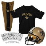 Franklin Sports New Orleans Saints Kids NFL Uniform Set - Youth NFL Team Jersey, Helmet, Pants + Apparel Costume - Official Gear -Youth Small