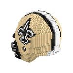 FOCO New Orleans Saints NFL 3D BRXLZ Puzzle Replica Helmet Set, one size