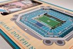 YouTheFan NFL Miami Dolphins 3D StadiumViews Picture Frame