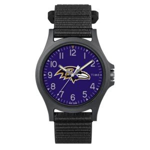 Timex Men's NFL Pride 40mm Watch – Baltimore Ravens with Black FastWrap Strap