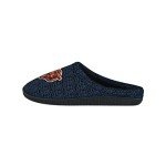 FOCO NFL Chicago Bears Men's Poly Knit Cup Sole Slipper, Team Color, Medium (9-10)