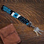Rico Industries NFL Football Carolina Panthers Wrist Lanyard Key Chain, Cute Wristlet Strap Keychain Holder for Women Men Car Keys ID Badges Card Wallet Phone Camera