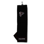 Team Golf NFL Atlanta Falcons Embroidered Golf Towel Embroidered Golf Towel, Checkered Scrubber Design, Embroidered Logo